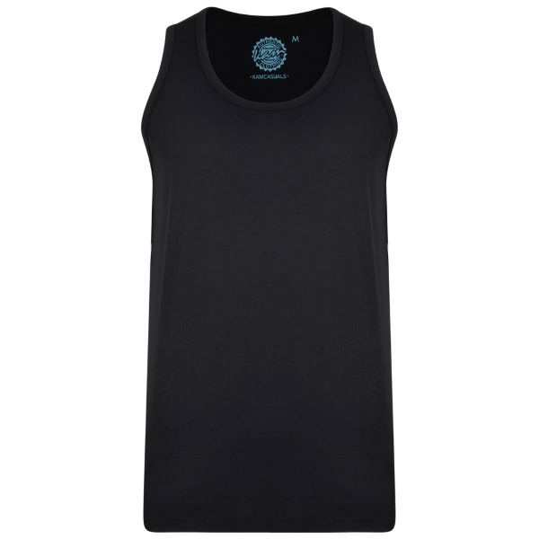 Big size Black Tank Top