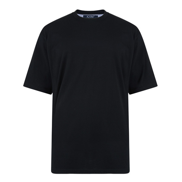 Grote Maten Zwarte T-shirt in 10XL en 12XL