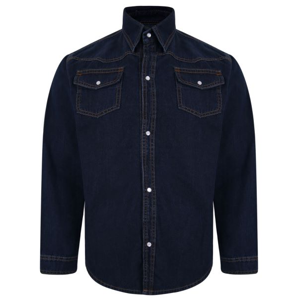 Big size Indigo Denim Shirt 2XL-8XL