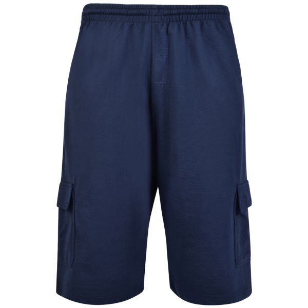Grote maten Navy Jersey Cargo Short