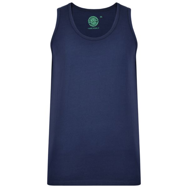 Big size Navy Tank Top