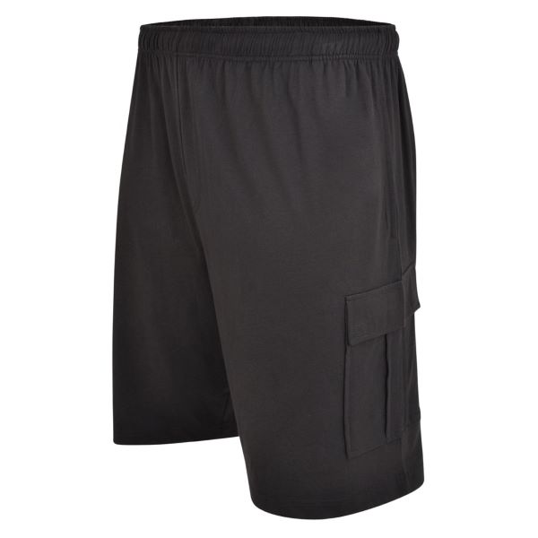 Grote maten Zwarte Cargo Jogging Shorts