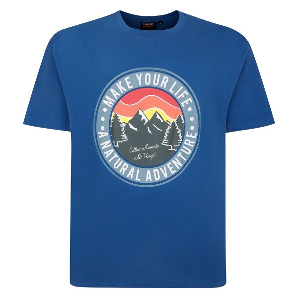 Big size Navy "Make your live" T-shirt